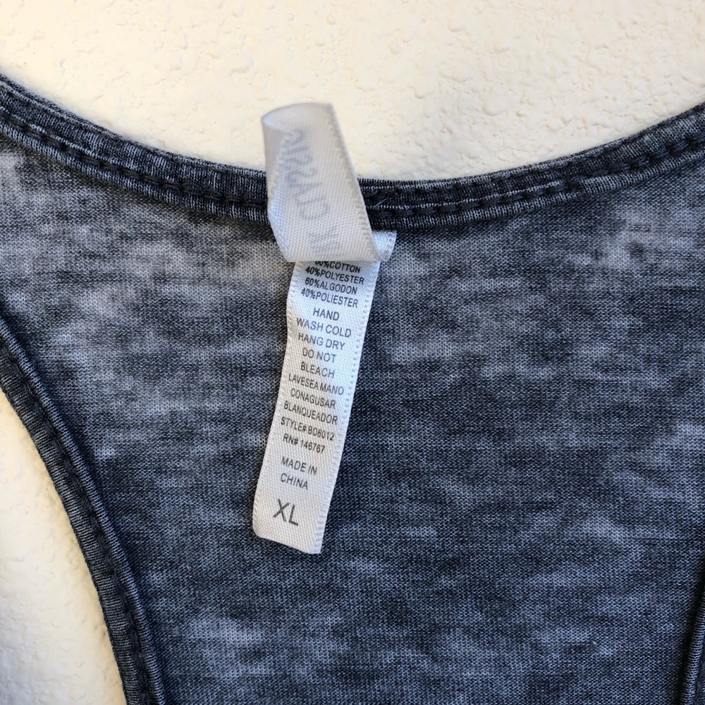 🐨🐭🐨LAST ONE! Vintage-like charcoal tank - Picture 4 of 4